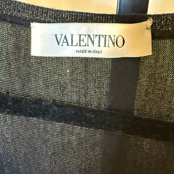Valentino Cashmere V-neck Draped Sweater with “Heavy Lace” inserts Black Size 38 - Picture 5 of 5
